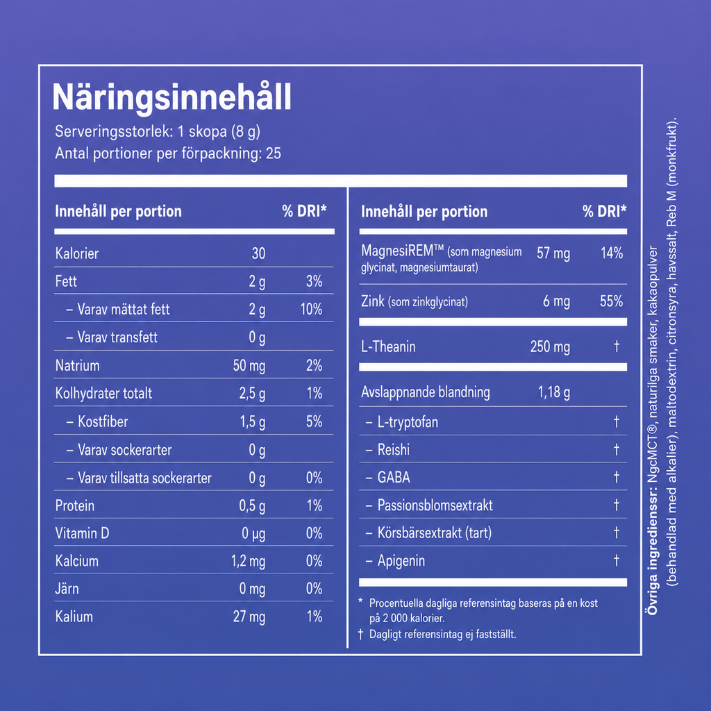 Nordiskbalans™ Magnesiumdryck för naturlig sömn